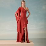 VESTIDO LONGO UM OMBRO SÓ MANGA AMPLA JERSEY - 50% OFF - Image 3