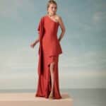 VESTIDO LONGO UM OMBRO SÓ MANGA AMPLA JERSEY - 50% OFF - Image 4