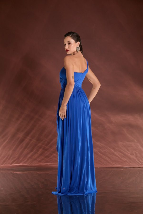 VESTIDO LONGO MICROTULE OMBRO SÓ E FENDA - 40% OFF - Imagem 13