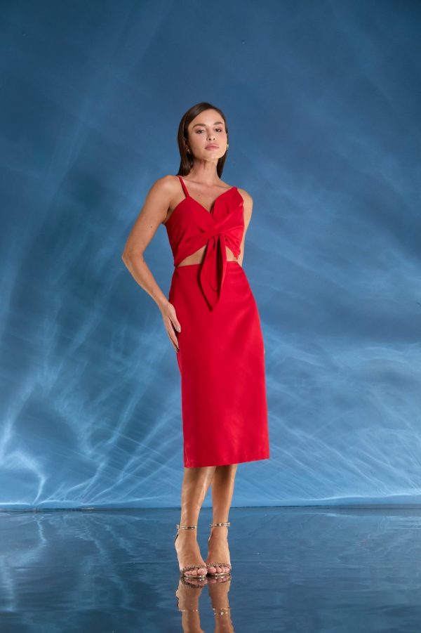 VESTIDO MIDI FLOR ALÇA - 40% OFF - Imagem 3
