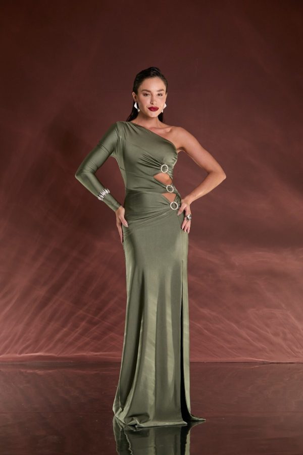 VESTIDO LONGO TRIO FIVELAS VAZADO JERSEY - 40% OFF - Imagem 8