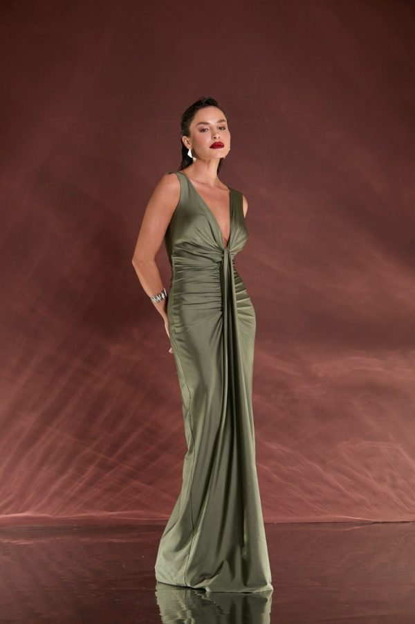 VESTIDO LONGO DECOTE PROFUNDO JERSEY - 40% OFF - Imagem 5