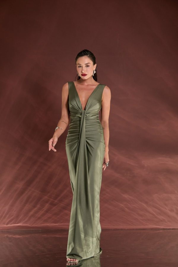 VESTIDO LONGO DECOTE PROFUNDO JERSEY - 40% OFF - Imagem 6
