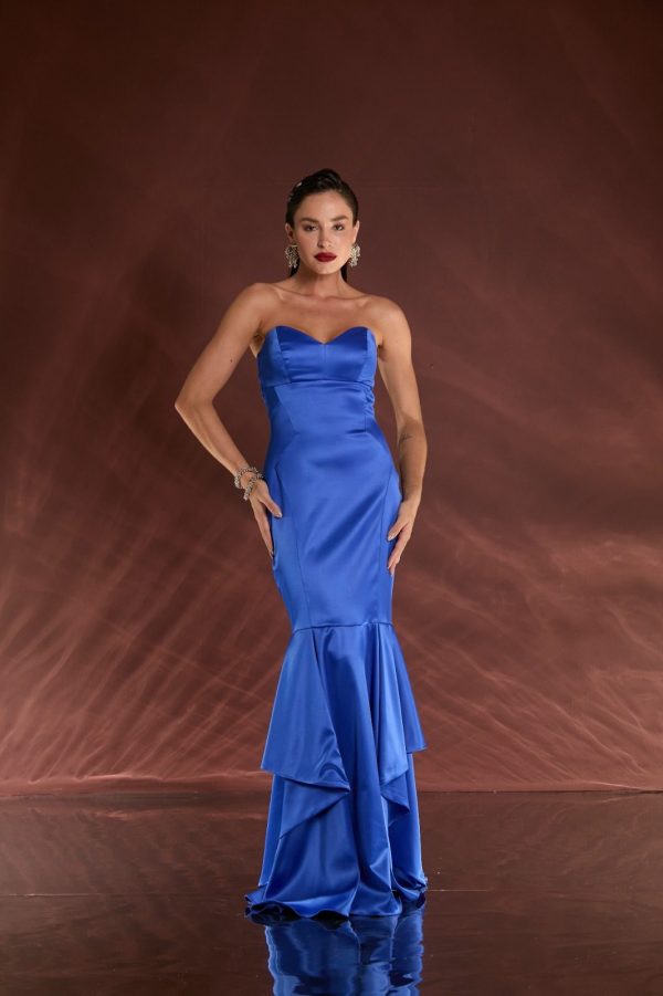 VESTIDO LONGO TQC SEREIA CETIM ESTRUTURADO - 40% OFF - Imagem 9