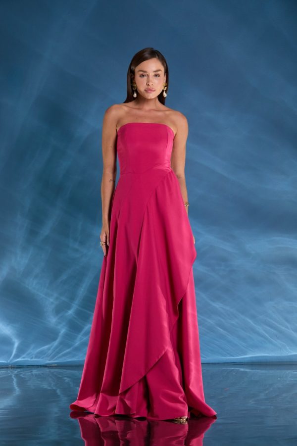 VESTIDO LONGO TQC PRINCESA JABOUR CREPE PREMIUM - 40% OFF - Imagem 3