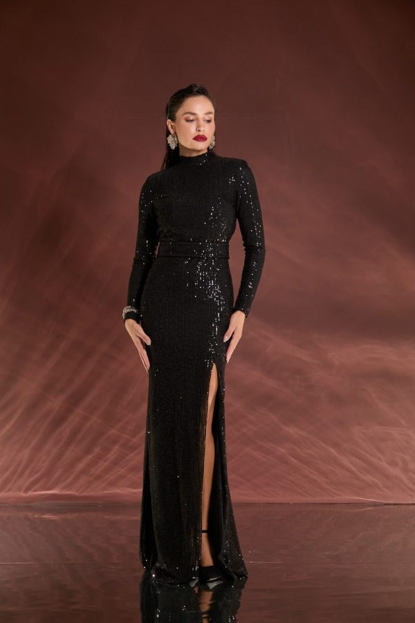 VESTIDO LONGO PAETÊ DECOTE COSTAS E FAIXA REMOVIVEL  - 40% OFF - Imagem 8