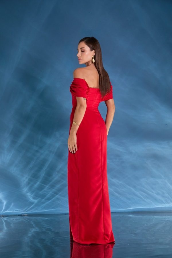 VESTIDO LONGO OMBRO A OMBRO CREPE ESTRUTURADO - 40% OFF - Imagem 2