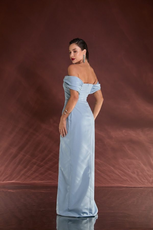 VESTIDO LONGO OMBRO A OMBRO CREPE ESTRUTURADO - 40% OFF - Imagem 6