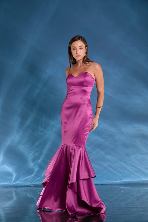 VESTIDO LONGO TQC SEREIA CETIM ESTRUTURADO - 40% OFF - Imagem 5