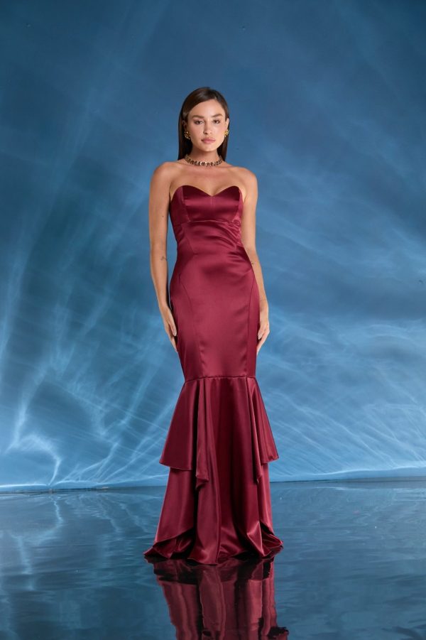 VESTIDO LONGO TQC SEREIA CETIM ESTRUTURADO - 40% OFF - Imagem 6