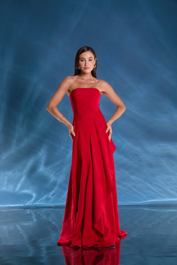 VESTIDO LONGO TQC PRINCESA JABOUR CREPE PREMIUM - 40% OFF - Imagem 2
