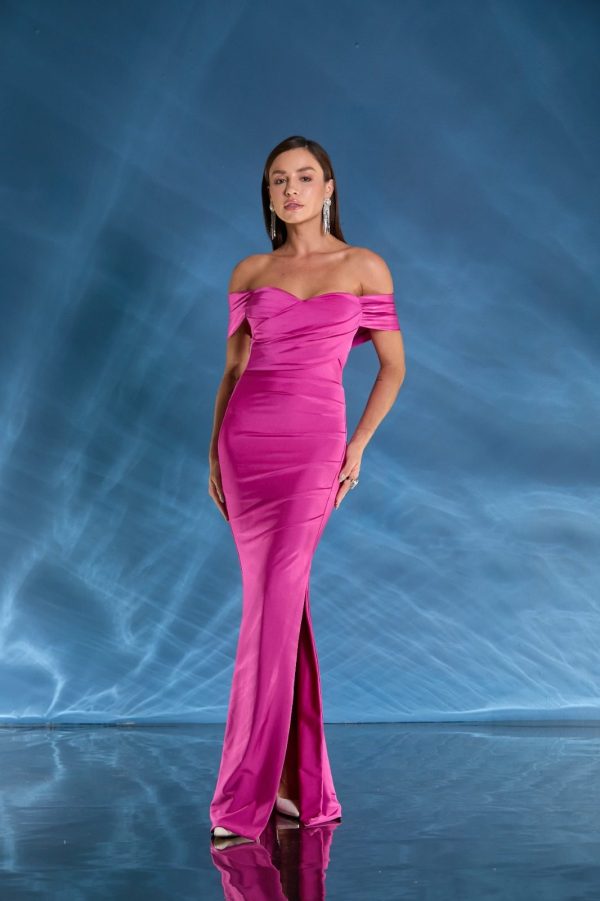 VESTIDO LONGO OMBRO A OMBRO PREGAS - 40% OFF - Imagem 7