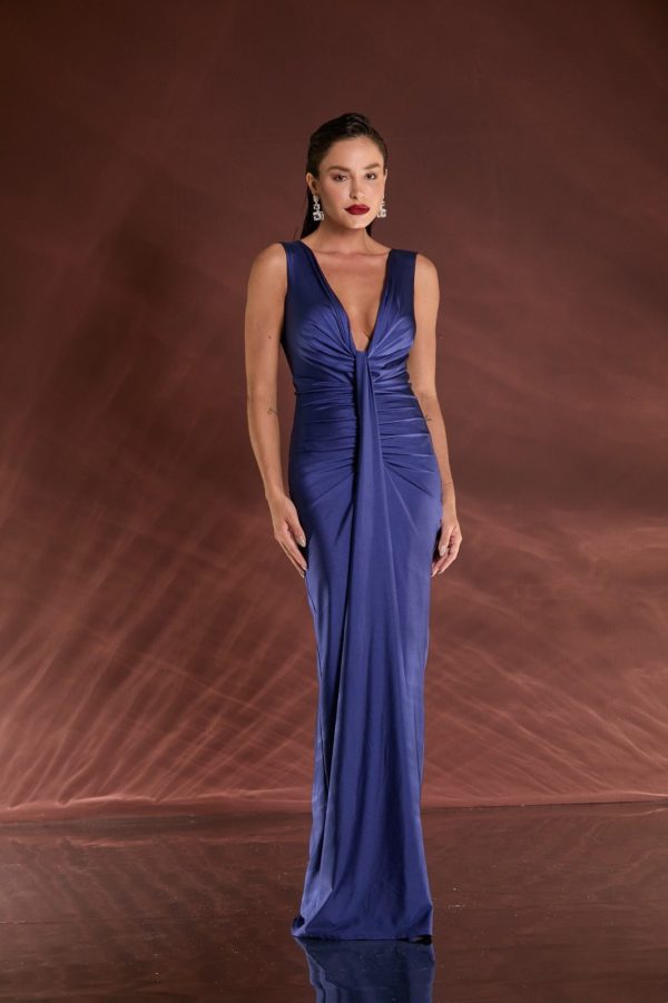 VESTIDO LONGO DECOTE PROFUNDO JERSEY - 40% OFF - Imagem 9