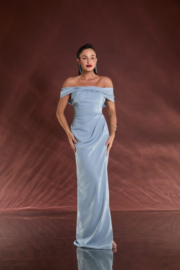 VESTIDO LONGO OMBRO A OMBRO CREPE ESTRUTURADO - 40% OFF - Imagem 5