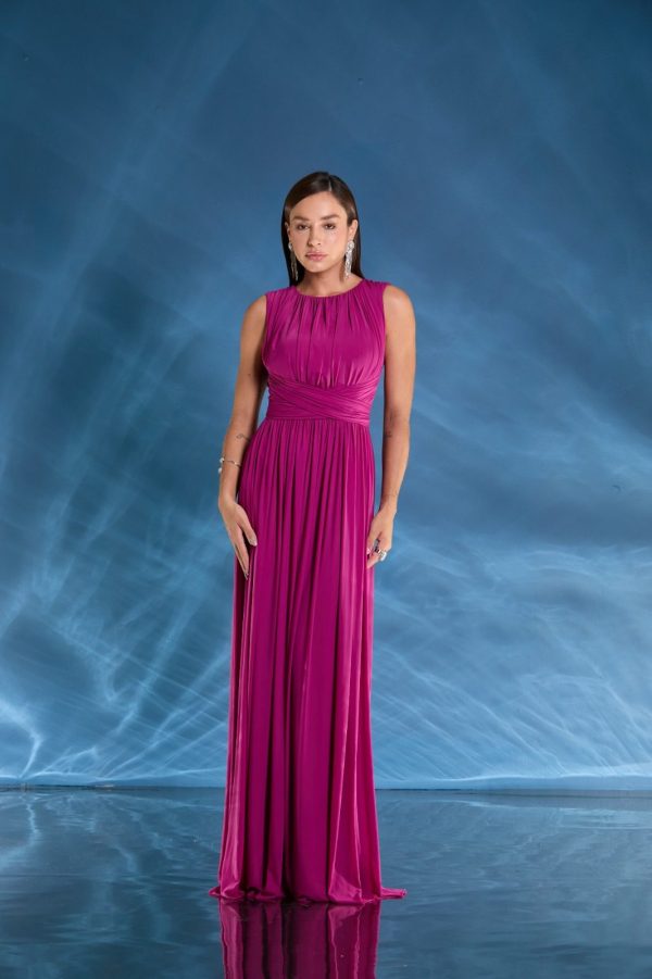VESTIDO LONGO DECOTE COSTAS CRUZADO FRENTE MICROTULE - 40% OFF - Imagem 6